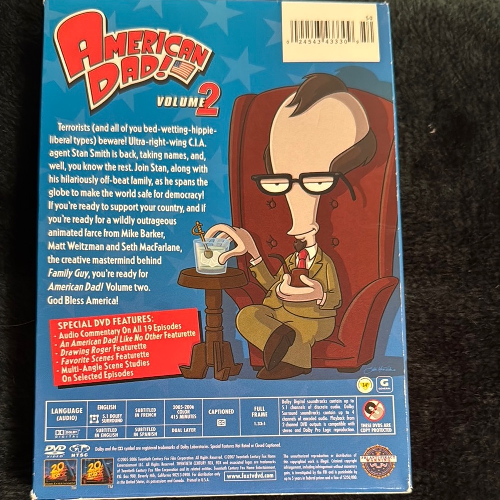 American Dad! Volume 2 DVD - Picture 3 of 3